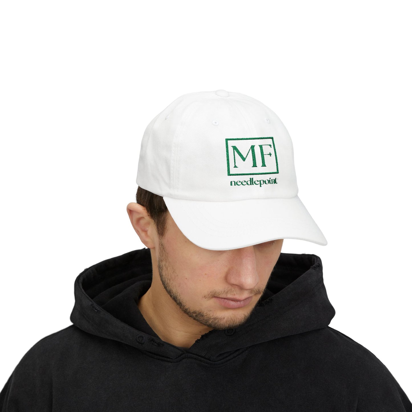 Classic Dad Cap with Needlepoint Design - Stylish & Comfortable Headwear