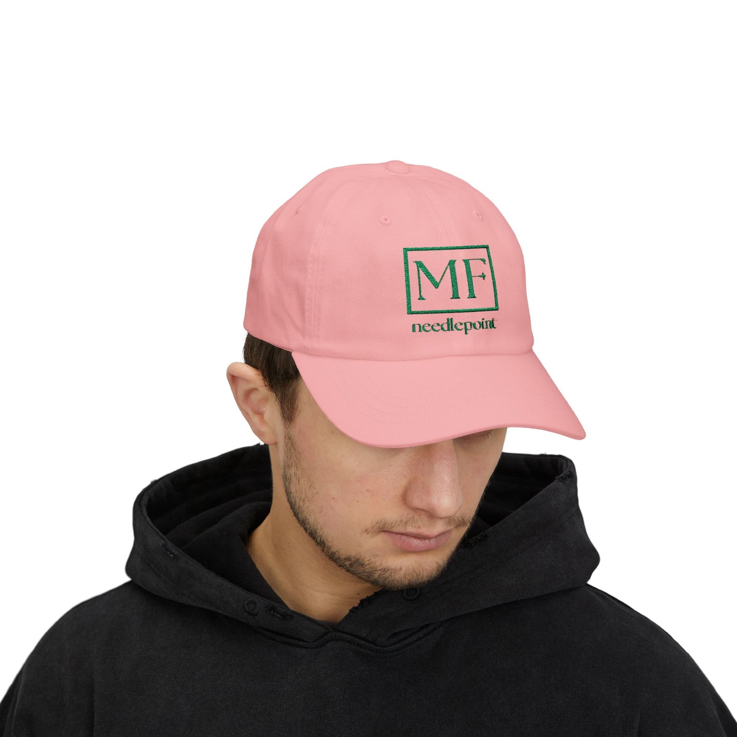Classic Dad Cap with Needlepoint Design - Stylish & Comfortable Headwear