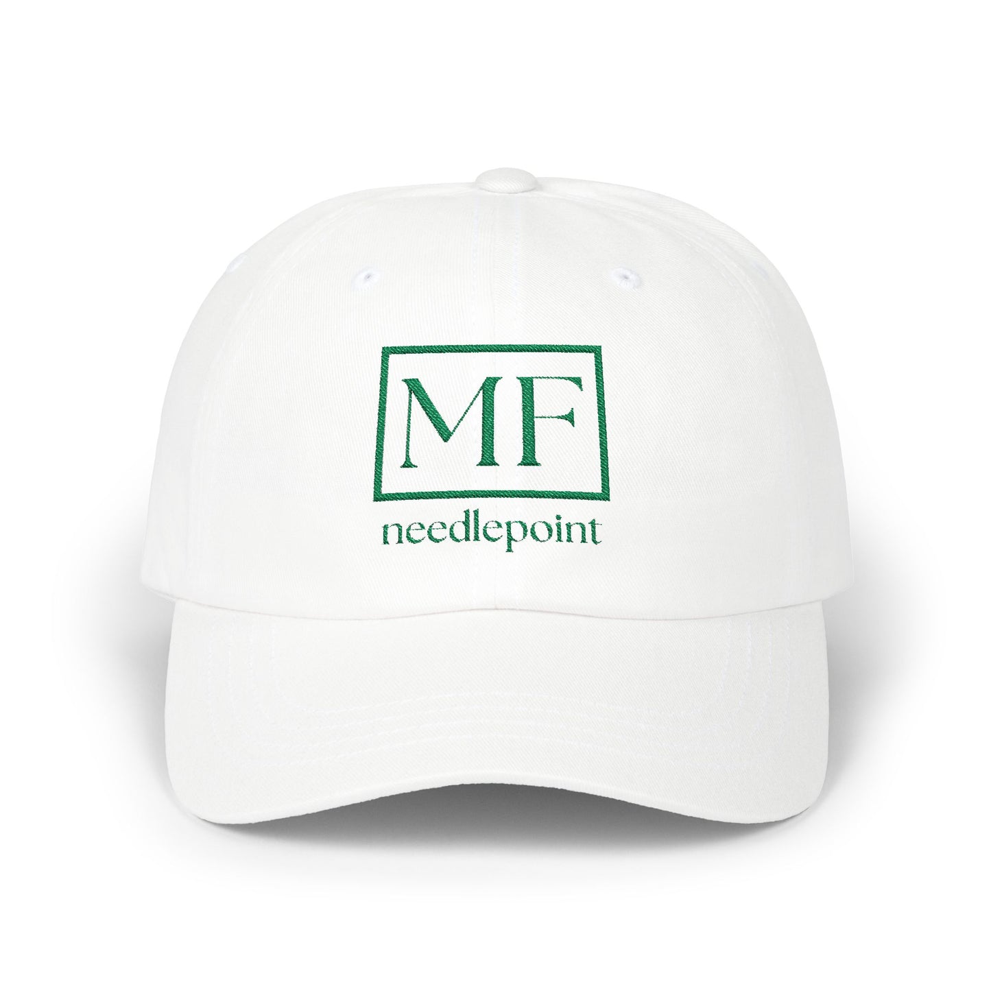 Classic Dad Cap with Needlepoint Design - Stylish & Comfortable Headwear