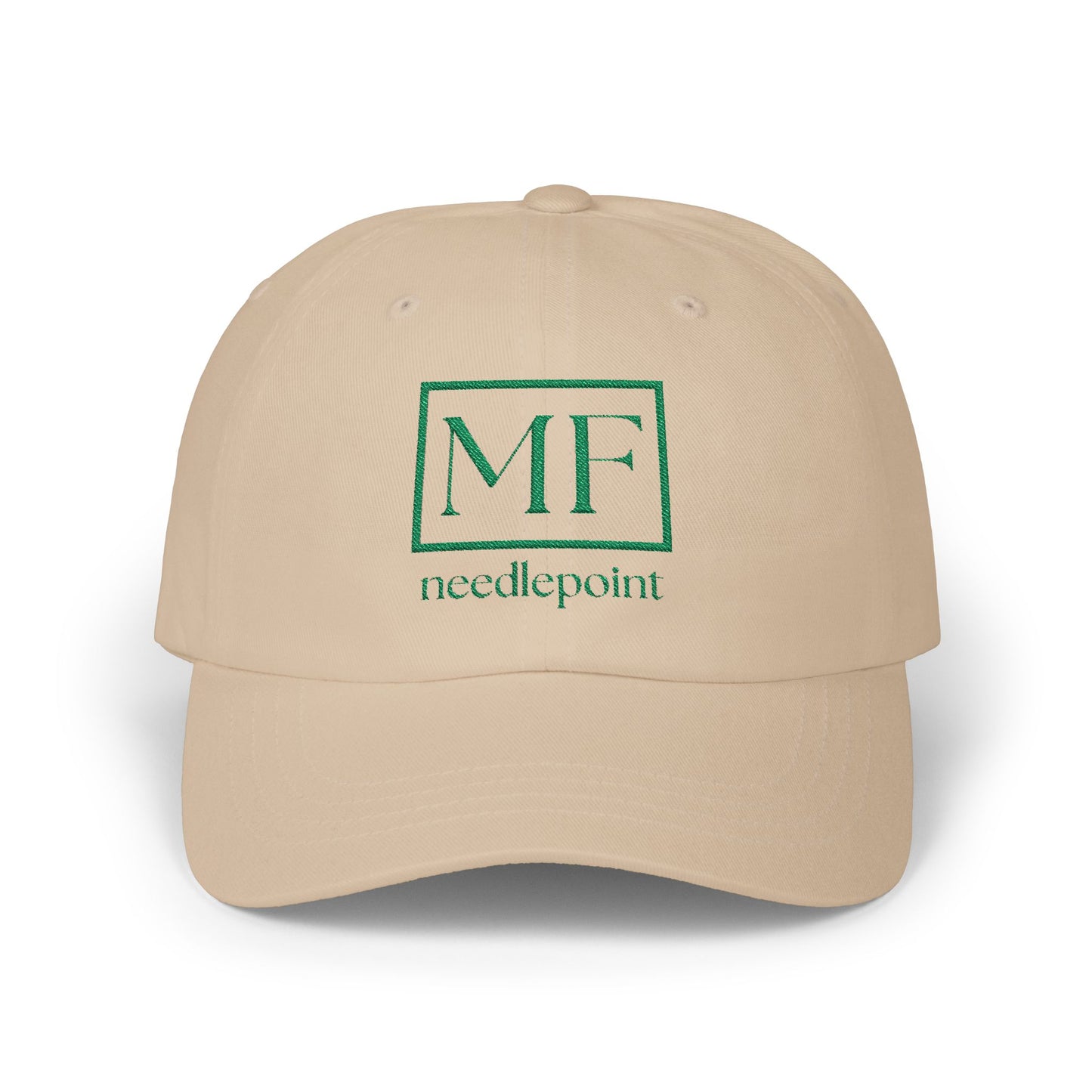 Classic Dad Cap with Needlepoint Design - Stylish & Comfortable Headwear