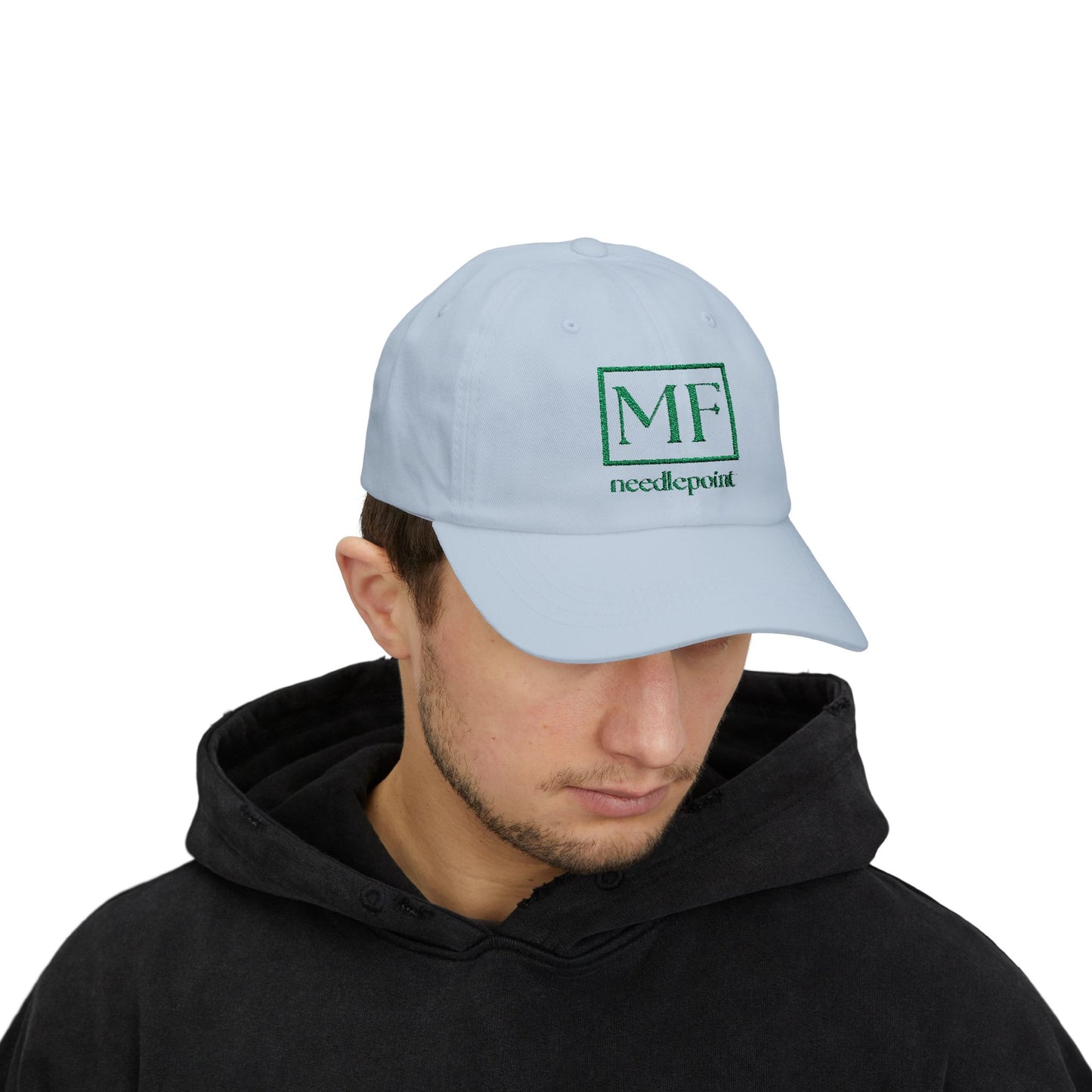 Classic Dad Cap with Needlepoint Design - Stylish & Comfortable Headwear