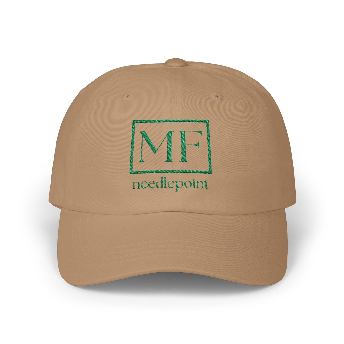 Classic Dad Cap with Needlepoint Design - Stylish & Comfortable Headwear