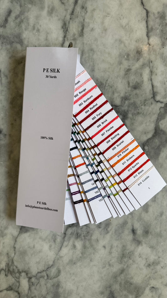 Planet Earth Silk 30 Yards Color Card
