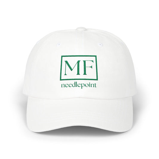 Classic Dad Cap with Needlepoint Design - Stylish & Comfortable Headwear